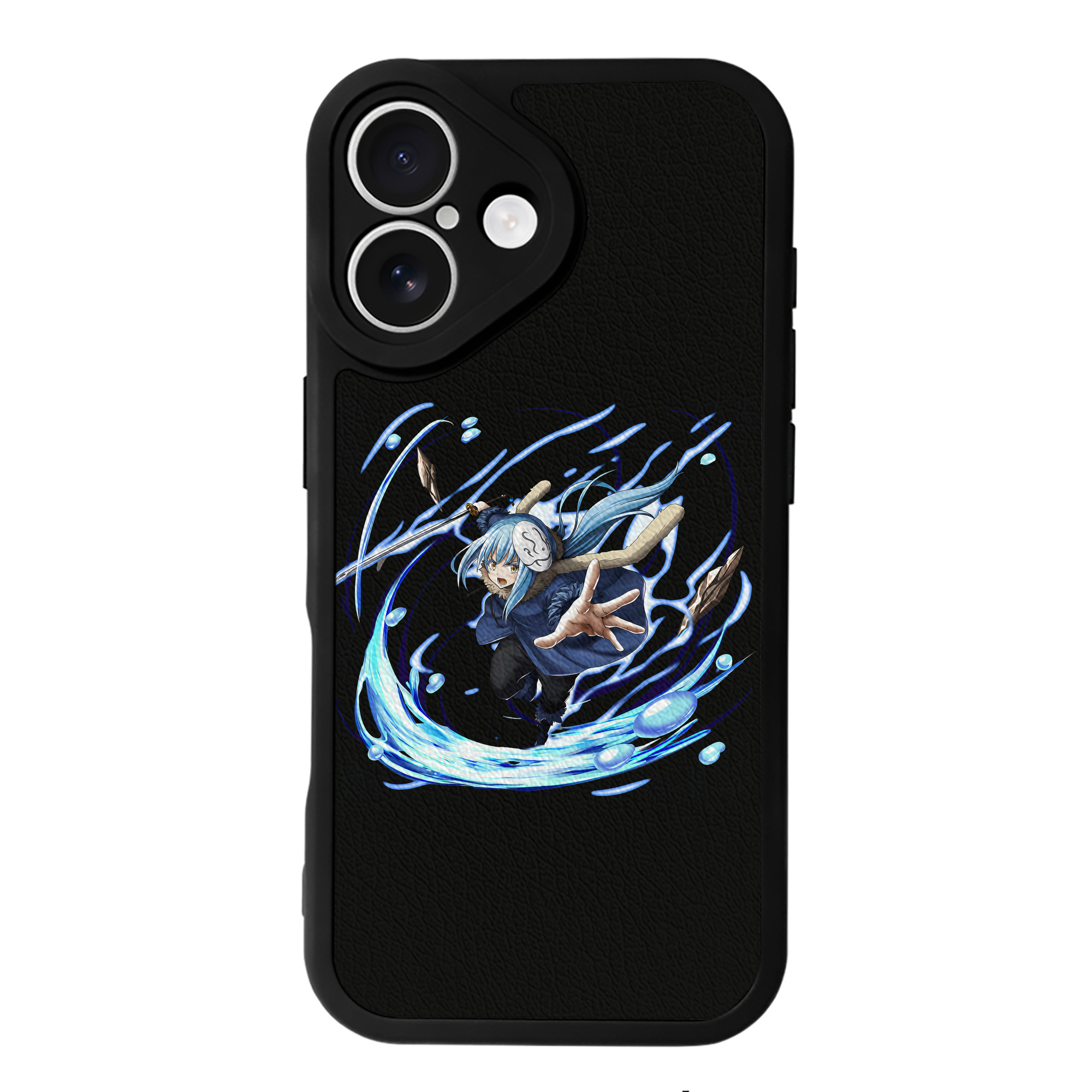 （画像用） 転スラ Regarding Reincarnated to Slime 【iPhone 16シリーズ対応】シリコンスマホケース（レザー調） 材質：シリコン